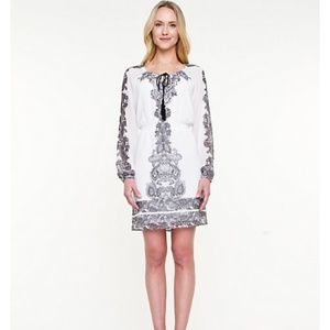 Le Chateau Black White Lace Dress